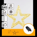 Aigostar - LED Decorațiune de Crăciun pentru exterior 540xLED/6W/230V IP44 alb cald 45cm stea