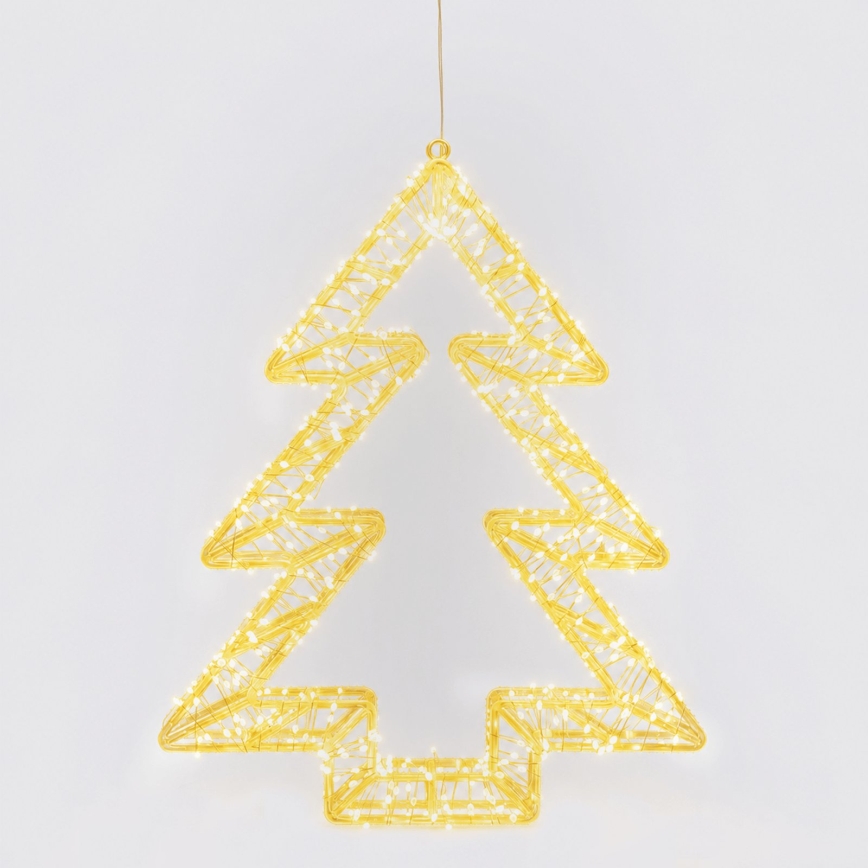 Aigostar - decorațiune LED de Crăciun pentru exterior 540xLED/6W/230V IP44 alb cald 45cm brăduț