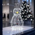 Aigostar - LED decorațiune exterioară de Crăciun 200xLED/8 funcții 0,9m IP44 alb rece om de zăpadă