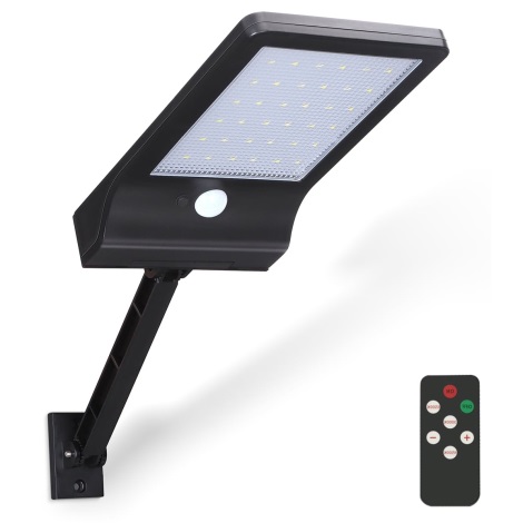 Aigostar - LED Dimabil solară lampă cu senzor LED/2,3W/5,5V IP65 + telecomandă