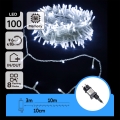 Aigostar - LED ghirlandă de Crăciun pentru exterior 100xLED/8 funcții 13m IP44 alb rece