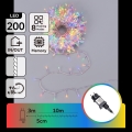 Aigostar - LED Ghirlandă de Crăciun pentru exterior 200xLED/8 funcții 13m IP44 multicolor