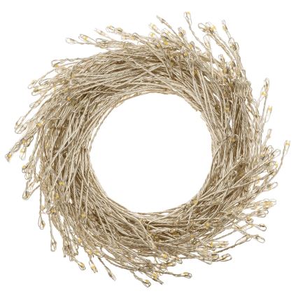 Aigostar - Instalație luminoasă LED de exterior pentru Crăciun 200 LED/8 funcții 3xAA 6,3m IP44 alb rece