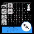 Aigostar - LED Ghirlandă de Crăciun pentru exterior 300xLED/8 funcții 3x1m IP44 alb rece + telecomandă