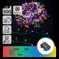 Aigostar - LED ghirlandă de Crăciun pentru exterior 300xLED/8 funcții 3xAA 15,3m IP44 multicolor