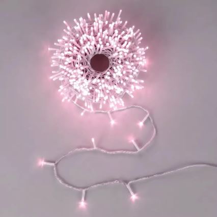 Aigostar - Ghirlandă LED de Crăciun pentru exterior 500xLED/8 funcții 53m IP44 roz
