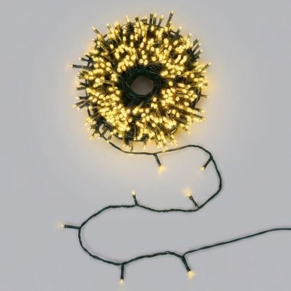 Aigostar - LED ghirlandă de Crăciun pentru exterior 50xLED/8 funcții, 8 m, IP44, alb cald