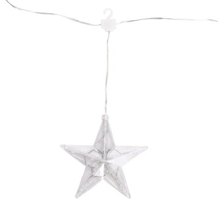 Aigostar - Ghirlandă LED de exterior pentru Crăciun 70xLED 1,2x1m IP44 alb rece stele