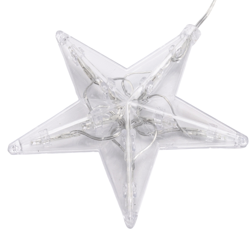 Aigostar - Ghirlandă LED de exterior pentru Crăciun 70xLED 1,2x1m IP44 alb rece stele