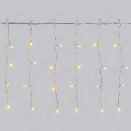 Aigostar - LED Ghirlandă de exterior pentru Crăciun 100xLED/8 funcții 8x0,4m IP44 alb cald