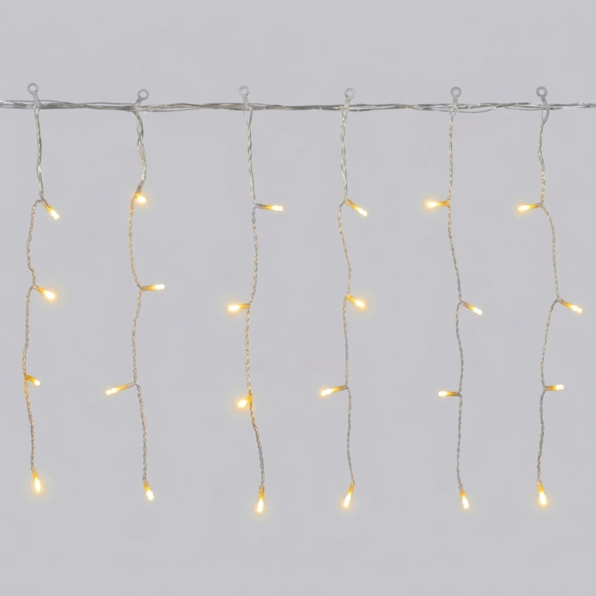 Aigostar - LED Ghirlandă de exterior pentru Crăciun 100xLED/8 funcții 8x0,4m IP44 alb cald