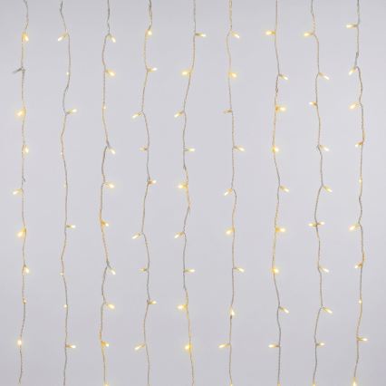 Aigostar - ghirlandă LED de Crăciun pentru exterior 372xLED/8 funcții 3xAA 6x1,2m IP44 alb cald