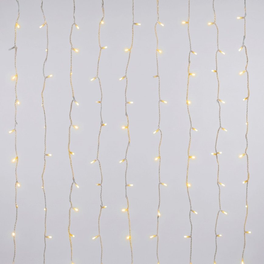 Aigostar - ghirlandă LED de Crăciun pentru exterior 372xLED/8 funcții 3xAA 6x1,2m IP44 alb cald