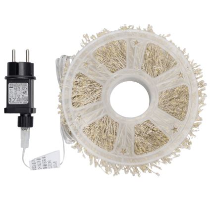 Aigostar - LED Ghirlandă de exterior pentru Crăciun 800xLED/8 funcții 23m IP44 alb cald