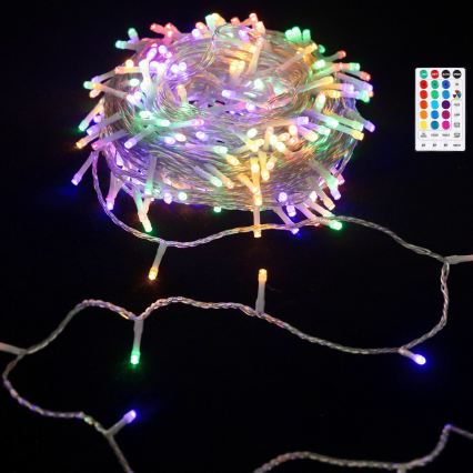 Aigostar - Instalație LED de Crăciun pentru exterior 100xLED/7 funcții 4xAA 10,3m IP44 multicolor + telecomandă