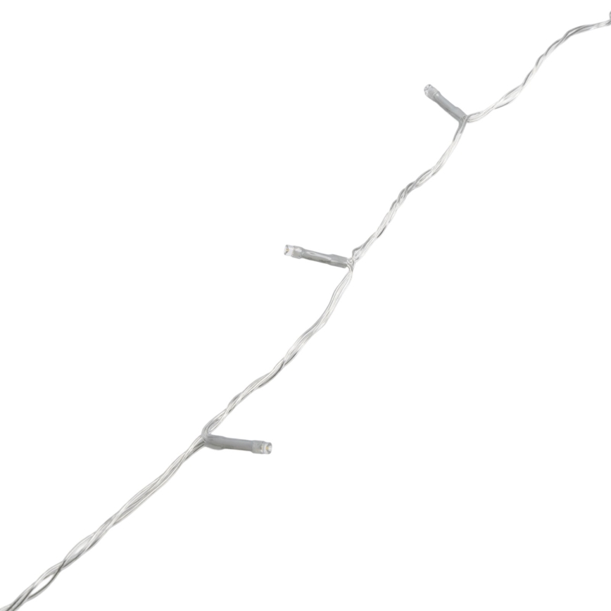 Aigostar - LED ghirlandă de Crăciun pentru exterior 200xLED/8 funcții 4xAA 20m IP44 alb rece