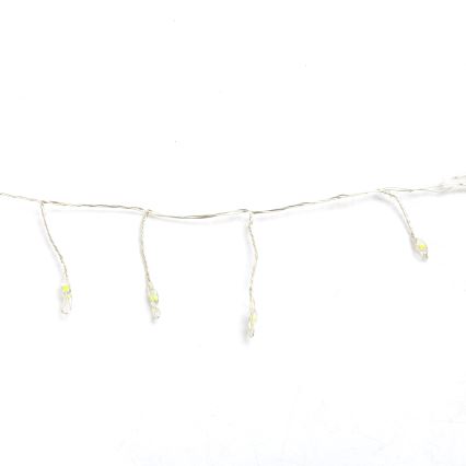 Aigostar - Ghirlandă LED de exterior pentru Crăciun 300xLED/8 funcții 3xAA 9,3m IP44 alb rece