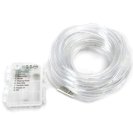 Aigostar - Ghirlandă LED de exterior pentru Crăciun 150xLED/8 funcții 3xAA 15,3m IP44 multicolor