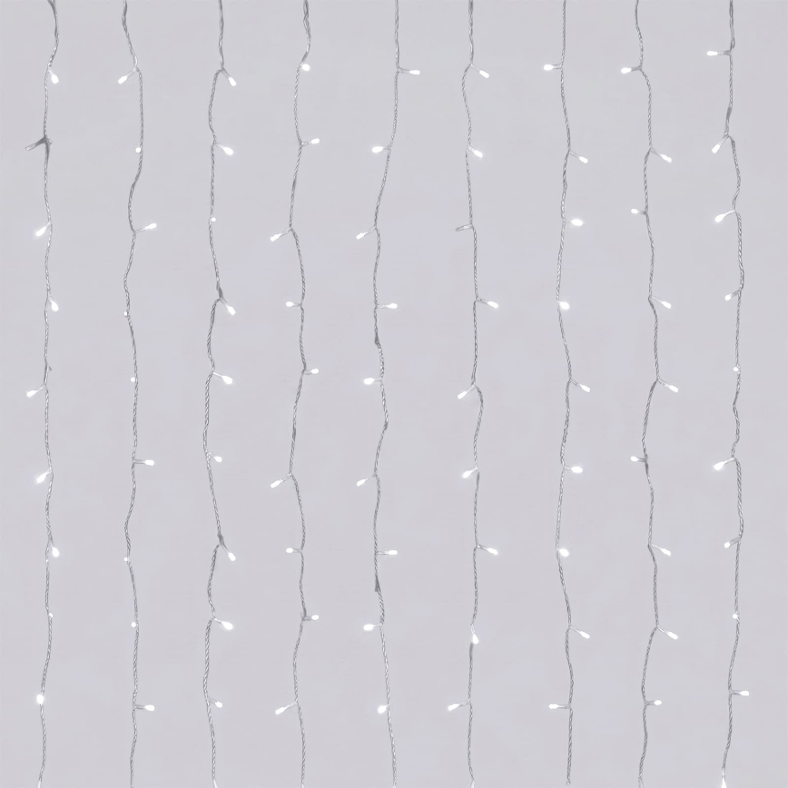 Aigostar - Șir luminos LED de exterior pentru Crăciun 156xLED/8 funcții 3xAA 4,2x1,2m IP44 alb rece
