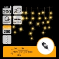 Aigostar - LED ghirlandă luminoasă de exterior pentru Crăciun 200xLED 8x0,6m IP44 alb cald