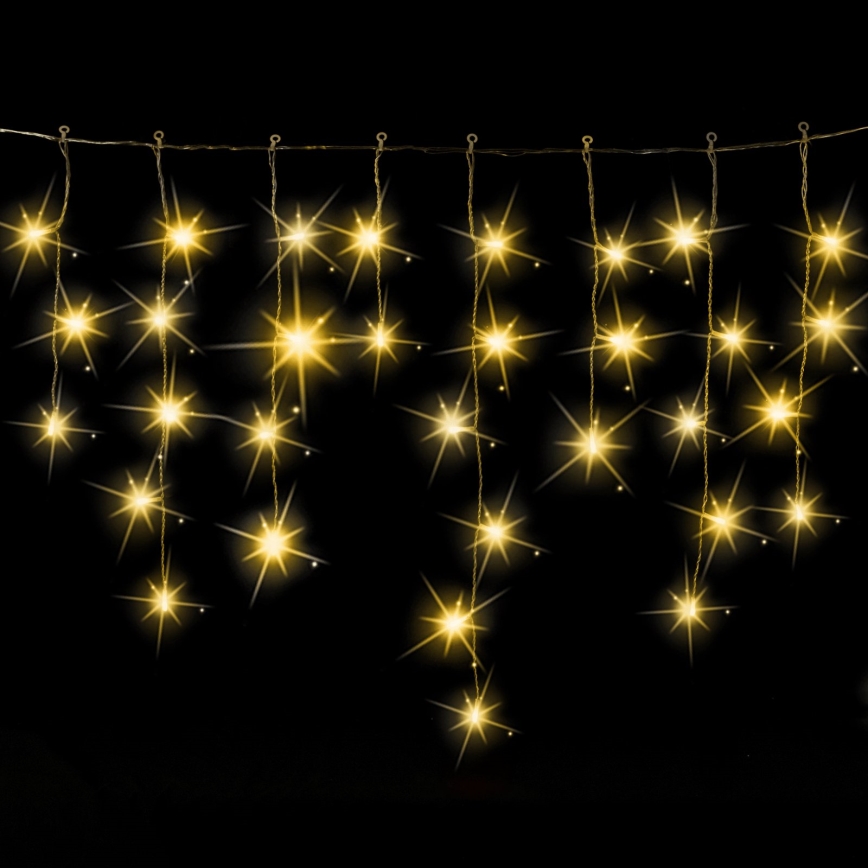Aigostar - LED ghirlandă luminoasă de exterior pentru Crăciun 200xLED 8x0,6m IP44 alb cald