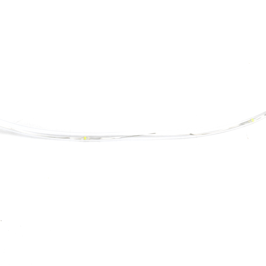 Aigostar - Ghirlandă LED de Crăciun pentru exterior 50xLED/8 funcții 3xAA 5,3m IP44 alb rece