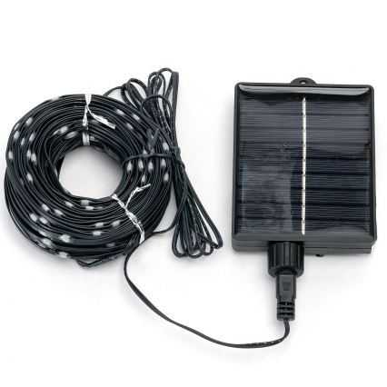 Aigostar - Ghirlandă solară de Crăciun cu LED 300xLED/8 funcții 32m IP65 alb rece 1200 mAh