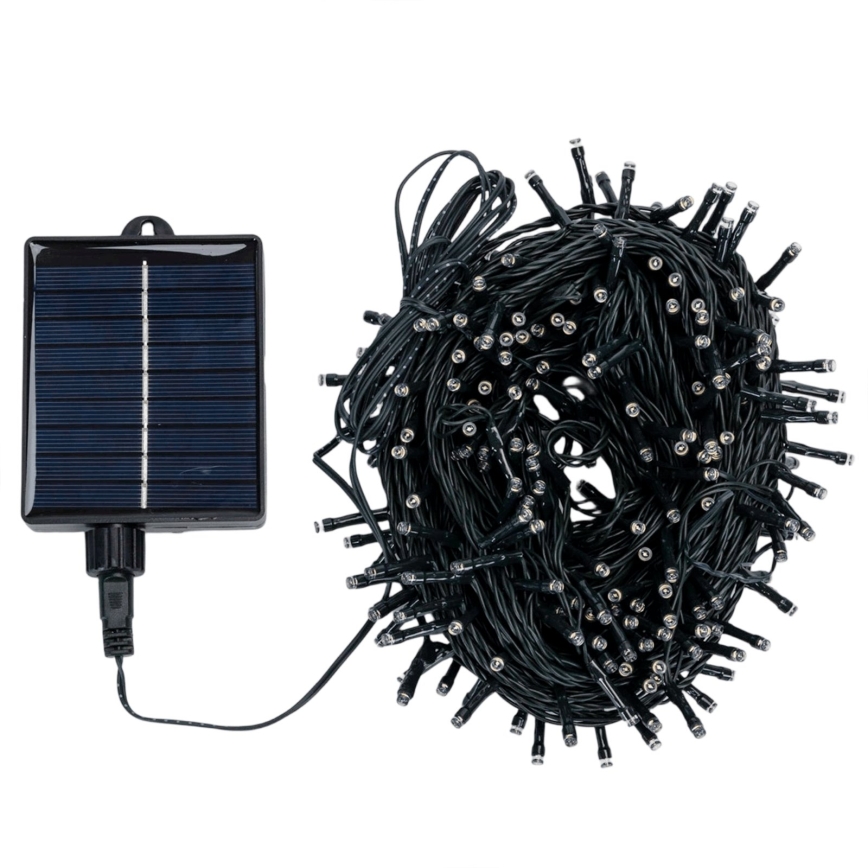 Aigostar - Ghirlandă solară de Crăciun cu LED 300xLED/8 funcții 32m IP65 alb cald 1200 mAh