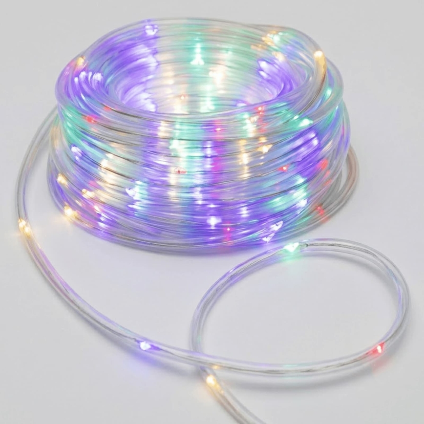 Aigostar - LED Ghirlandă de Crăciun pentru exterior 100xLED/8 funcții 3xAA 10,3m IP44 multicolor