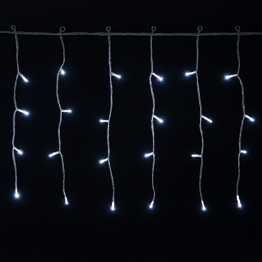 Aigostar - LED Instalație luminoasă de Crăciun pentru exterior 100xLED/8 funcții 5x0,4m IP44 alb rece