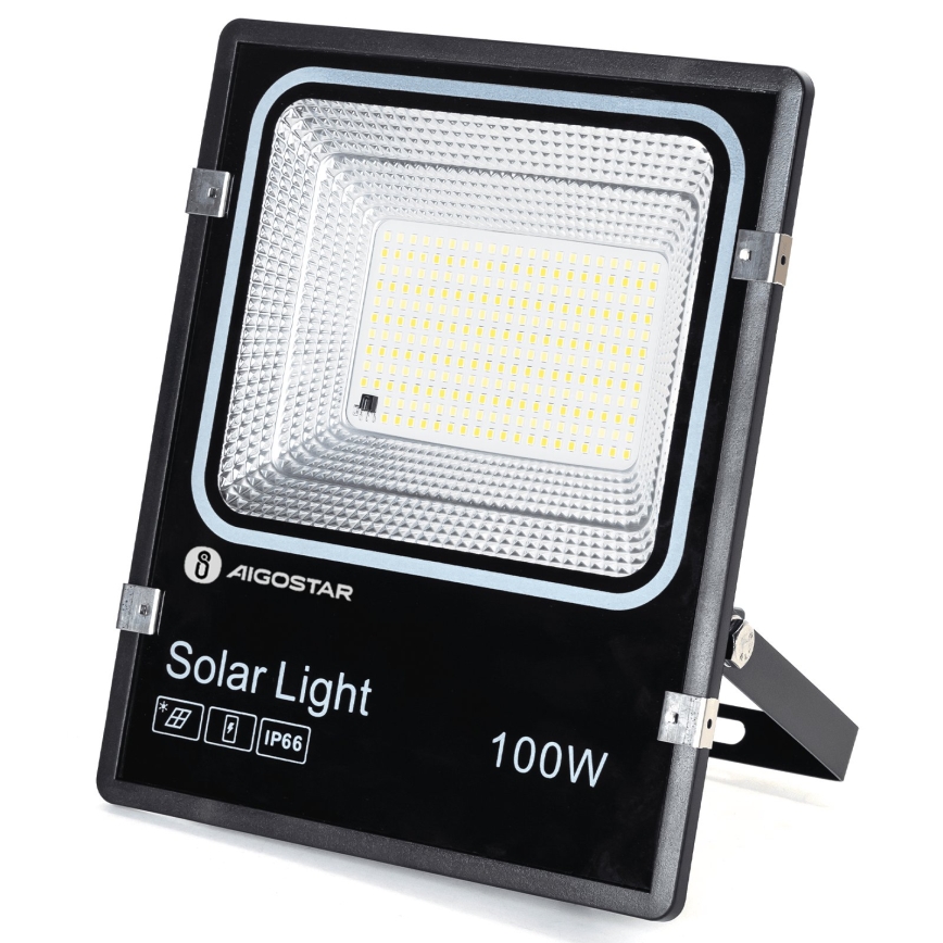 Aigostar - Reflector solar LED/100W/3,2V 2000mAh 3000K/4000K/6500K IP66 + telecomandă