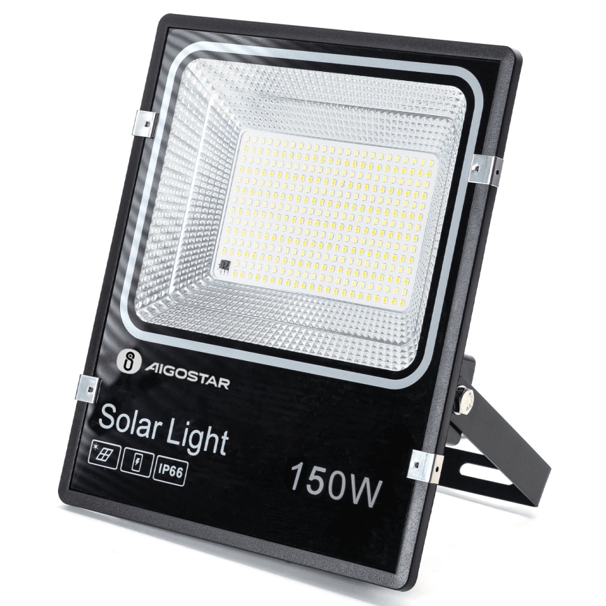 Aigostar - LED Proiector solar LED/150W/3,2V 3000mAh 3000K/4000K/6500K IP66 + telecomandă