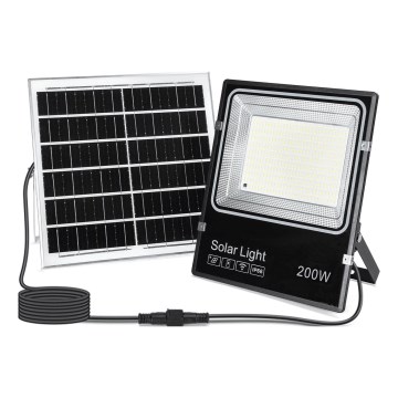 Aigostar - LED Proiector solar LED reglabil/200W/3,2V 3600mAh 3000K/4000K/6500K IP66 + telecomandă