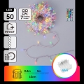 Aigostar - LED RGB Ghirlandă de Crăciun de exterior 50xLED/7 funcții 4xAA 5,3m IP44 multicoloră + telecomandă
