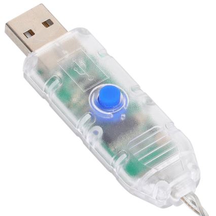 Aigostar - LED RGBIC Ghirlandă decorativă 25xLED/5W/USB 10 m multicoloră