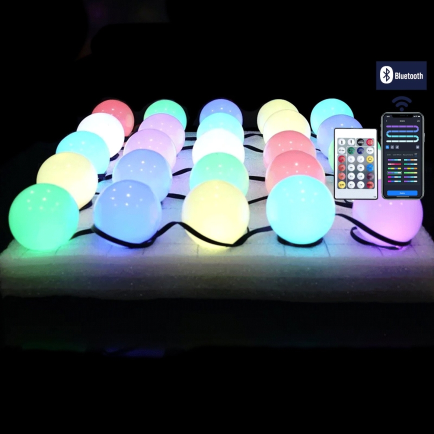 Aigostar - LED RGBIC Ghirlandă decorativă 25xLED/5W/USB 5 m multicolor