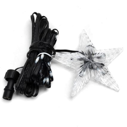 Aigostar - LED RGBICW Ghirlandă inteligentă de exterior pentru Crăciun MESH 50xLED 5m IP44 + telecomandă