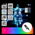 Aigostar - LED RGBICW Ghirlandă inteligentă de exterior pentru Crăciun MESH 50xLED 5m IP44 + telecomandă