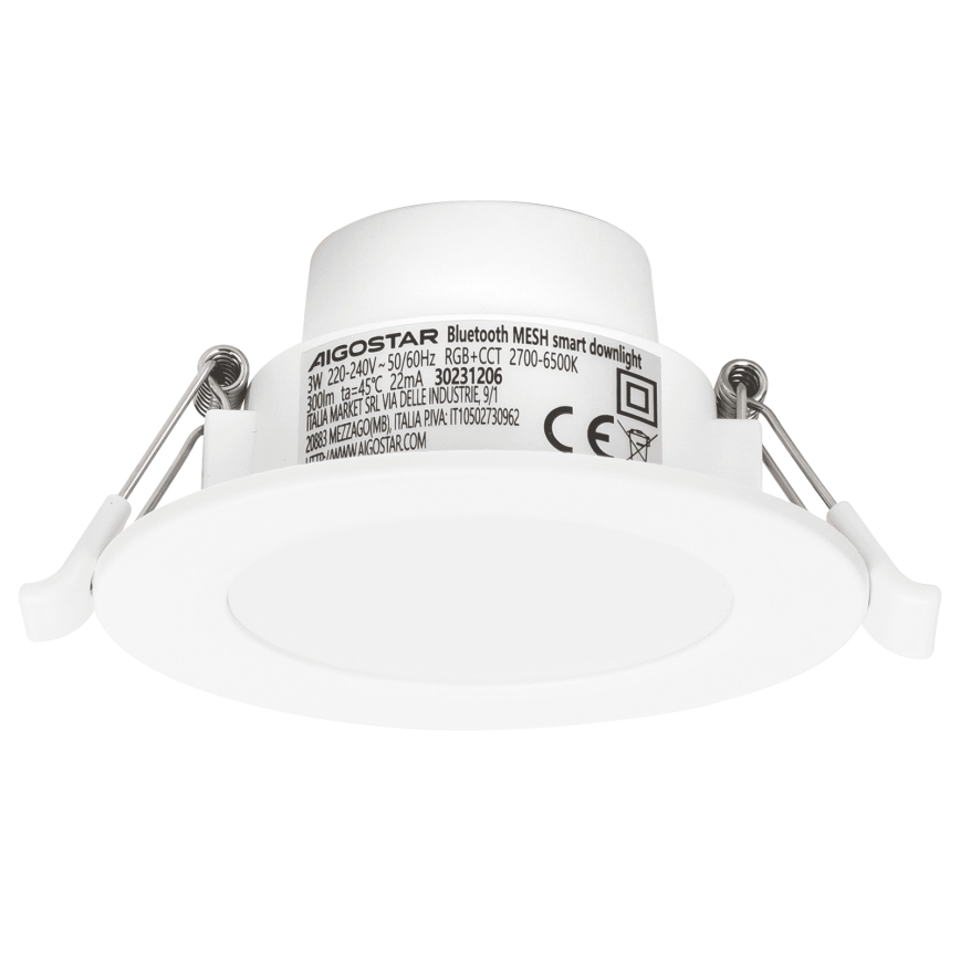 Aigostar - LED RGBW reglabil corp de iluminat încastrat pentru baie MESH Smart LED/3W/230V 2700-6500K IP44