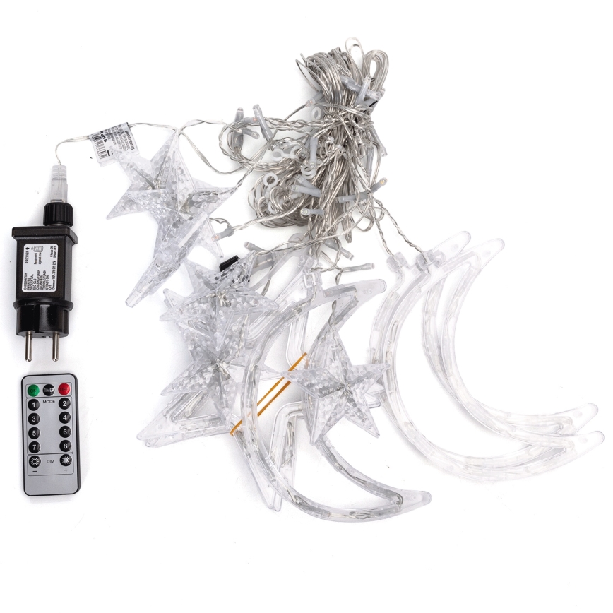 Aigostar - LED RGBY ghirlandă luminoasă de Crăciun pentru exterior 120xLED/8 funcții 3x0,6m IP44 multicolor + telecomandă