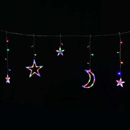 Aigostar - Ghirlandă solară de Crăciun cu LED, 120xLED/8 funcții, 3x0,6 m, 500 mAh, IP65, multicolor