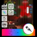 Aigostar - LED RGBY Ghirlandă decorativă 400 LED 2x2m IP44 + telecomandă