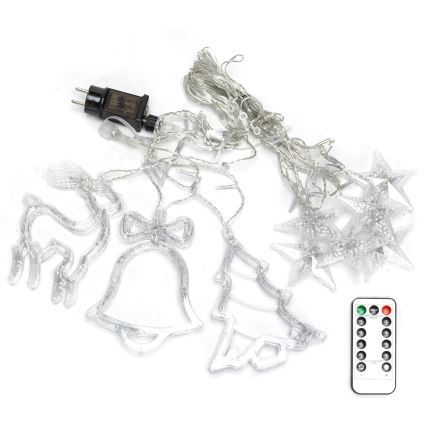 Aigostar - Ghirlandă de Crăciun LED pentru exterior 120xLED/8 funcții 3x0,6m IP44 alb cald + cu telecomandă