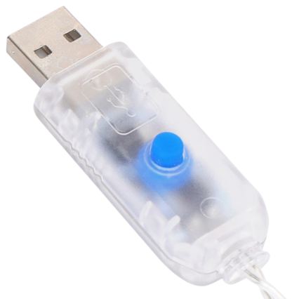 Aigostar - ghirlandă LED reglabilă de Crăciun 300xLED/8 funcții USB 6x3m multicolor + telecomandă