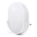 Aigostar - Lumină LED de veghe cu senzor LED/1W/230V 6500K oval