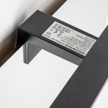 Aigostar - Lumină LED pentru oglindă de baie, 8W, 230V, 4000K, 40 cm, IP44, negru