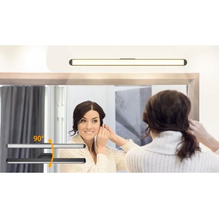 Aigostar - Lumină LED reglabilă reîncărcabilă pentru oglindă LED/2,9W/5V 2000 mAh