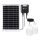 Aigostar - Lustră solară LED 2xLED/35W/12V 6000 mAh 6500K IP65 diam. 10 cm + telecomandă