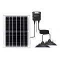 Aigostar - Lustră solară LED 2xLED/70W/12V 12000 mAh 6500K IP65 diam. 23,5 cm + telecomandă