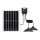 Aigostar - Lustră solară LED 2xLED/70W/12V 12000 mAh 6500K IP65 diam. 23,5 cm + telecomandă